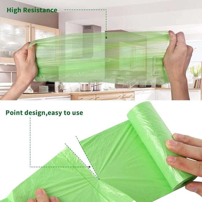 Small Trash Bags Biodegradable, Magesh 4 Gallon Trash Bag/Garbage Bags, Extra Strong 150 Count Small Garbage Bags 4 Gallon Leak-proof, Unscented for Bathroom Bedroom Office Kitchen