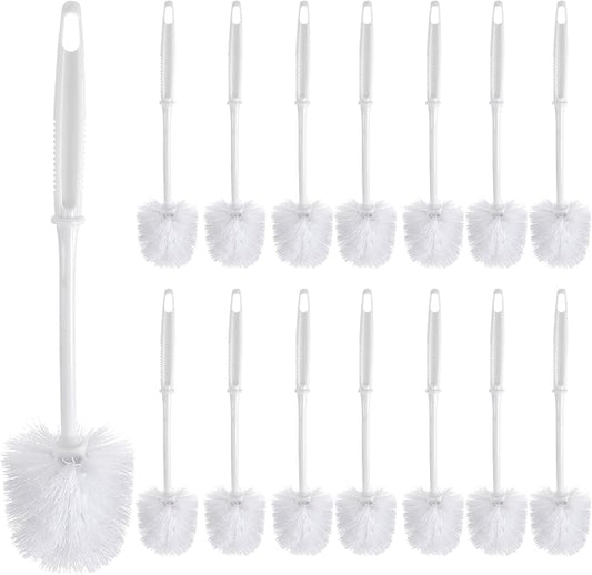 15 Pcs 14.2 Inch Toilet Brush Commercial Heavy Duty Toilet Bowl Cleaning Scrub Long Scrubber for Bathroom Cleaning Supplies