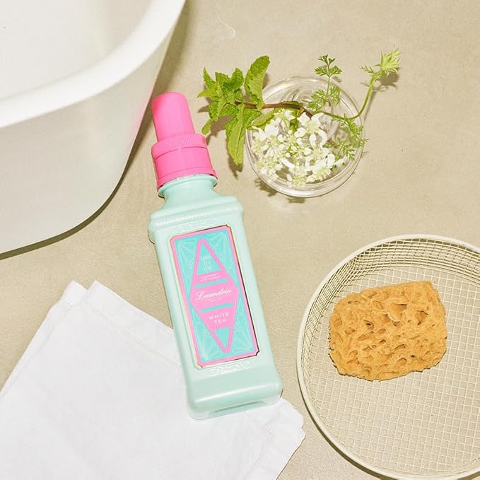 Laundrin Laundry Softener White Tea, 2pk - Fabric Softener Liquid - Eco-Friendly & Plant-Based Softener - Laundry Scent Boosters - Laundry Fabric Softener - Fabric Scent Softener, Health & Household