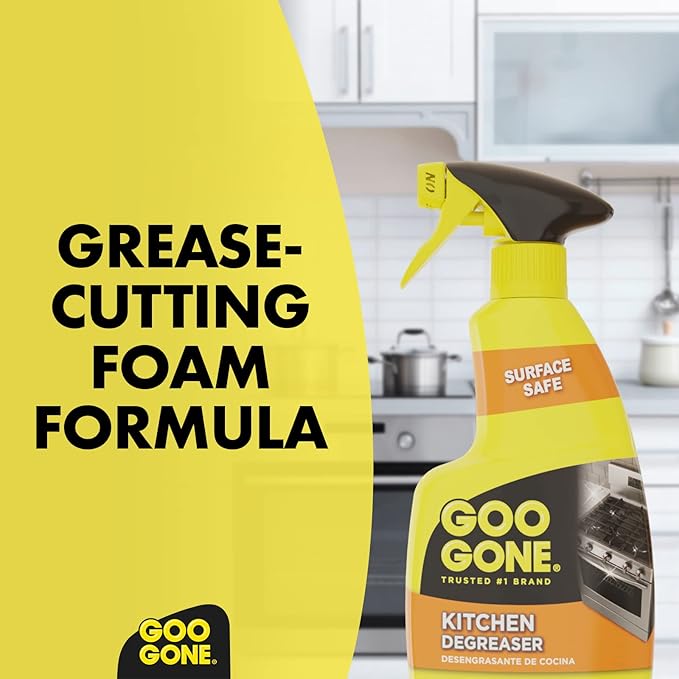 Goo Gone Degreaser - Removes Kitchen Grease, Grime and Baked-on Food - 14 Fl. Oz. - 2047