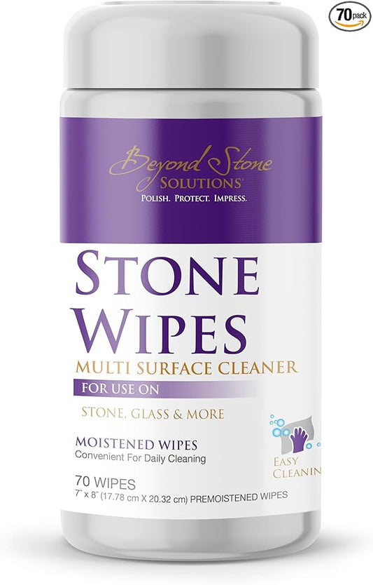 Stone Wipes – 70 Count, Streak-Free Multi-Surface Cleaner