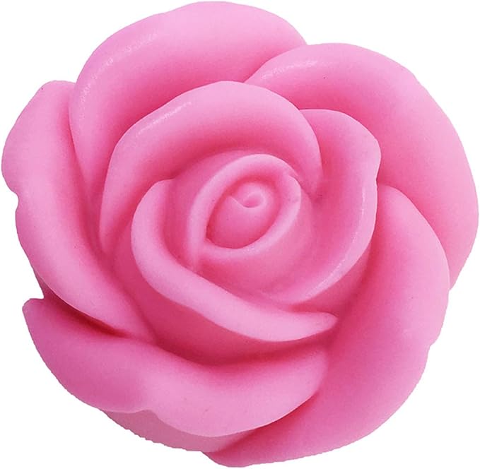 Rose Candle Mold Flower Silicone Mold for Soap, Fondant, Cake Decorating, Chocolate, Candy,Ploymer Clay