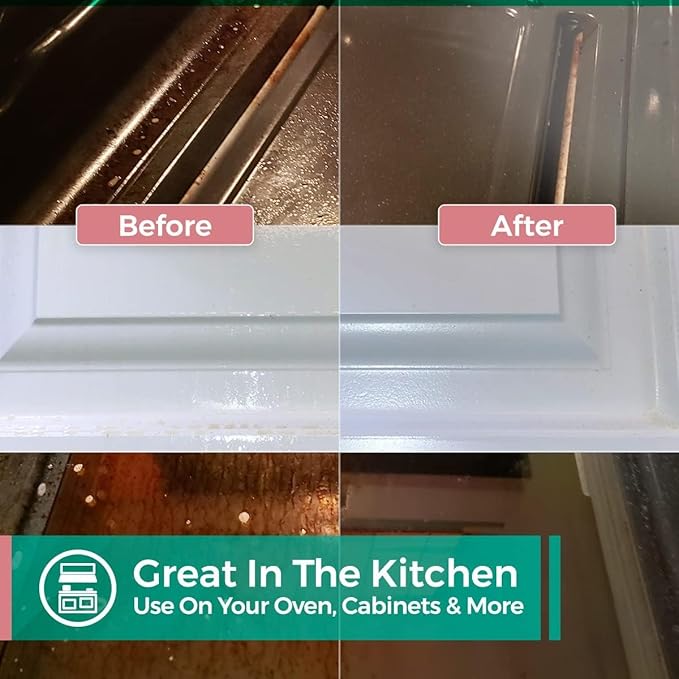 CHOMP Cleaner Degreaser Concentrated Spray: Healthier Home's Kitchen & Home Multi Purpose Degreasing Deodorizer & Stain Remover for, Kitchens, Appliances, Stoves, Ovens, Counters (Unscented, 32 Fl Oz)