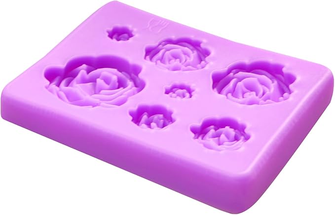 Picture Frame Chocolate Molds, Baroque Vintage Mirror Frame Fondant Molds, Photo Frame Rose Silicone Baking Molds for Cake Decoration Sugar Gum Paste Candy Cookies Resin Clay Set of 3