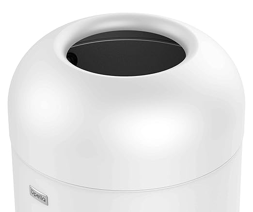 71 Liter / 18.8 Gallon Commercial Open Top Trash Can, Big Capacity, Brushed Stainless Steel（White