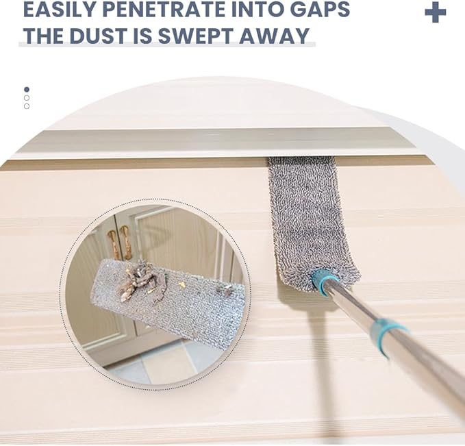 Retractable Gap Dust Cleaner, 2025 New Extendable Microfiber Duster with Bendable & Removable Head, Washable Dusting Brush for Home, Kitchen, Car & Hard-to-Reach Areas (1)