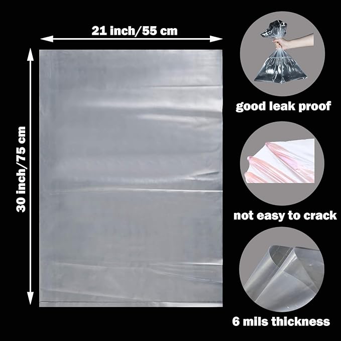 5 Gallon Bucket Liner Bags,10 Pack, Brining Bags for Turkey - Food Grade, BPA Free, Turkey Brine Bag with 50lb Wet Load Capacity, 21" W X 30" H, Heavy Duty Leak Proof Food Storage Bags