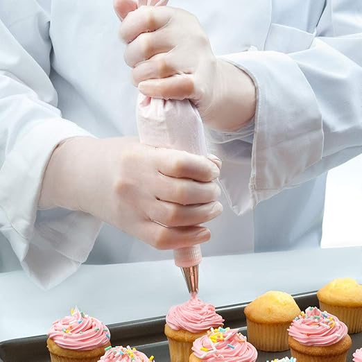 TRONEX 8973 Vinyl Disposable Gloves, Latex-Free, Powder-Free, Food Service, Catering, Natural, X-Large, Case of 1000