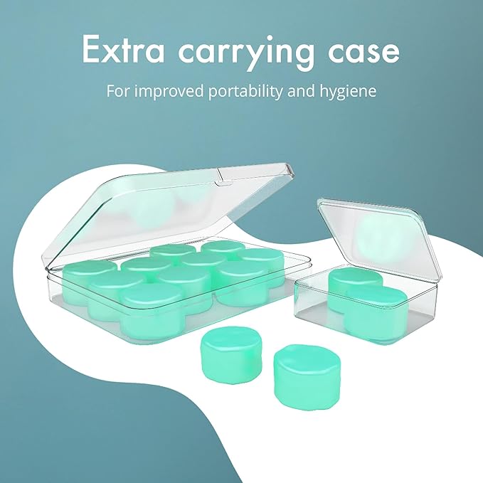 Alpine SoftSilicone - Moldable Silicone Ear Plugs - 28dB - Noise Reducing Earplugs for Sleeping, Swimming, & Concentrating - Comfortable Snoring Solution - 12 Pack