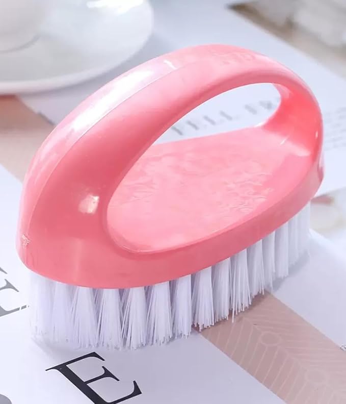 4 Pcs Scrubbing Brushes for Cleaning, Laundry Brush Shoe Brush Household Cleaning Brush Kitchen Bathroom Sink Floor Bathtub Multi-Purpose Cleaning Brush (Red, Purple, Green, Blue)