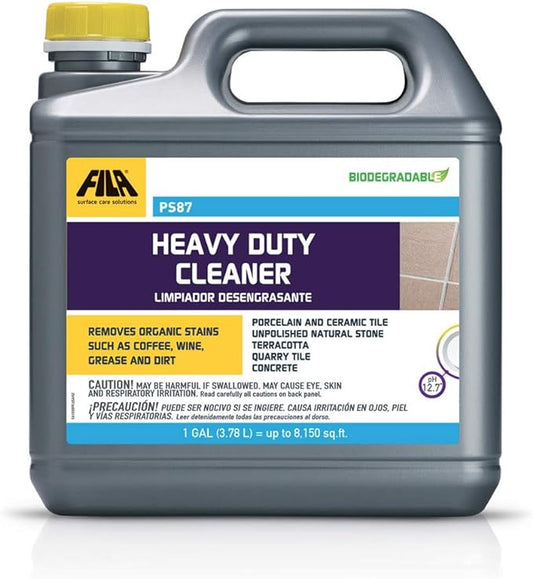 FILA Surface Care Solutions PS87 Heavy Duty Cleaner and Degreaser, 1 GAL (PS87 Heavy Duty Cleaner,), 128 Fl Oz (Pack of 1)