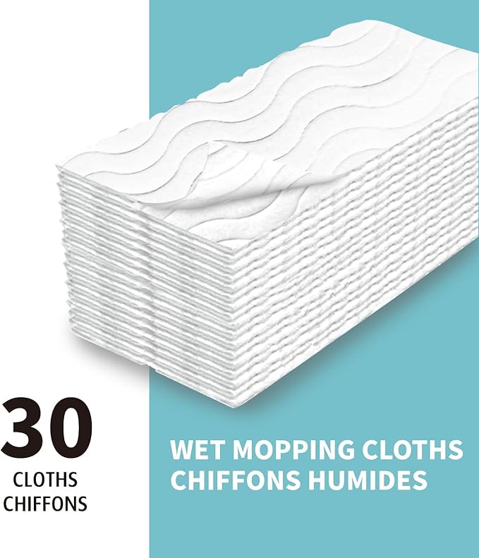 Upgraded Wet Mop Refills for Swiffer Sweeper Wet Pads, 60 Count