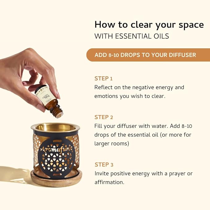 Palo Santo & Cinnamon Essential Oil Diffuser Blend by Aromafume | 3 x 10ml / 0.33 fl oz l Aromatherapy Oil for Smokeless Smudging | Natural Air fresheners for Home | Spiritual Meditation Accessories