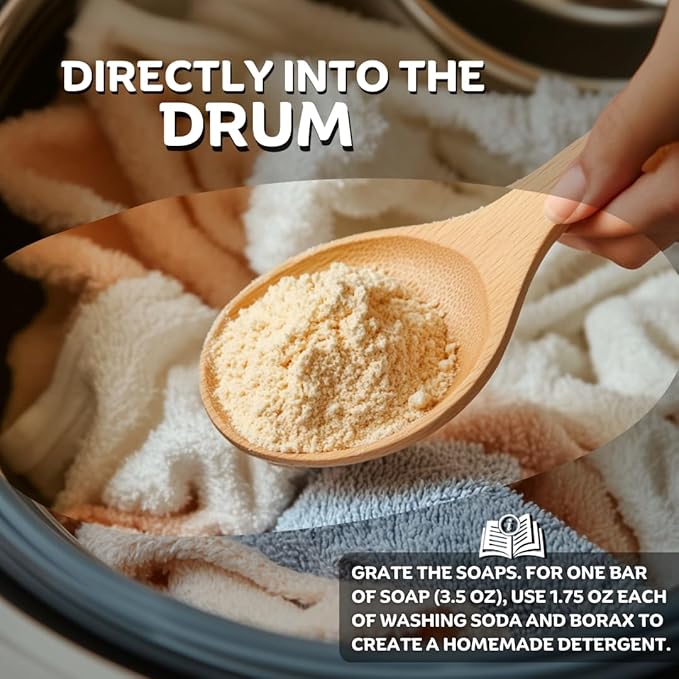 Laundry Soap Bar – Family Pack (16 Bars) – Hypoallergenic & Organic for Sensitive Skin – Citrus Freshness – Stain Remover for Delicate Clothes, Underwear, Collars – Long-Lasting, Eco-Friendly Solution