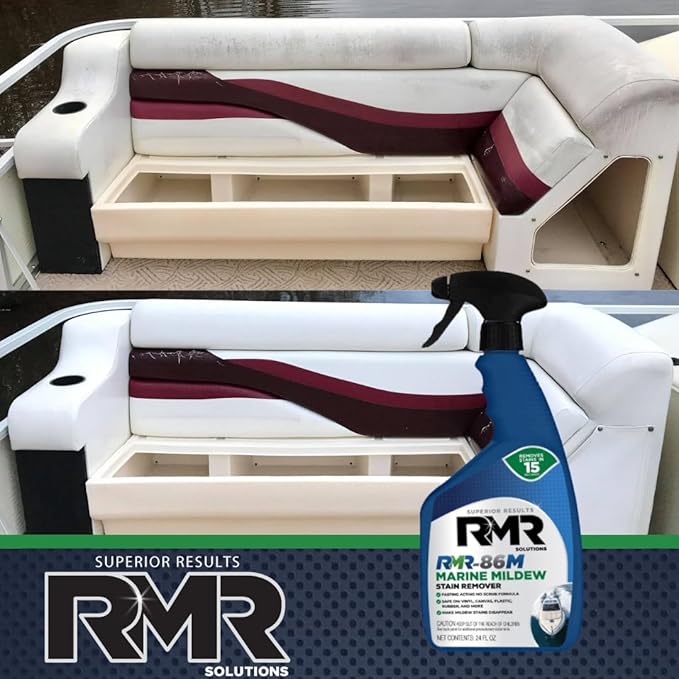 RMR-86M Marine Mildew-Stain Remover, Instantly Removes Mold Stains and Mildew Stains, Sodium Hypochlorite Formula, Less Abrasive, Easy to Use