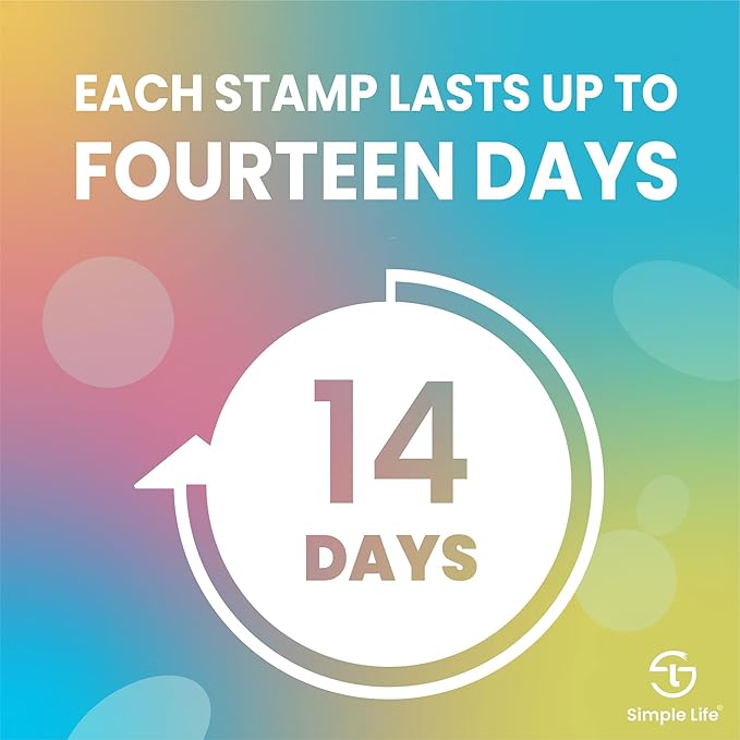 Simple Life Toilet Bowl Cleaner Gel | Fresh Flower Toilet Gel Stamp | Stops Limescale and Stains with Air Freshening Scent | Deodorizing Clean | 64 Stamps, Variety Pack