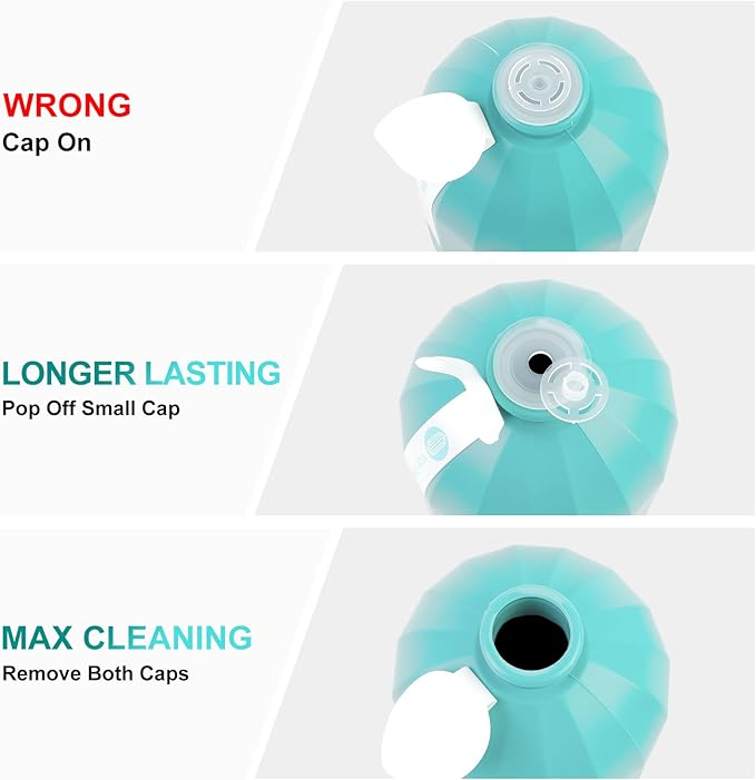 2Pcs WTWD Automatic Toilet Bowl Cleaner with Easy-Grip Hook, Prevents Hard Water Stains, Reduce Scrubbing, Toilet Tank Cleaner, Magic Bottle Design for Stain-Free Hands, Septic Safe