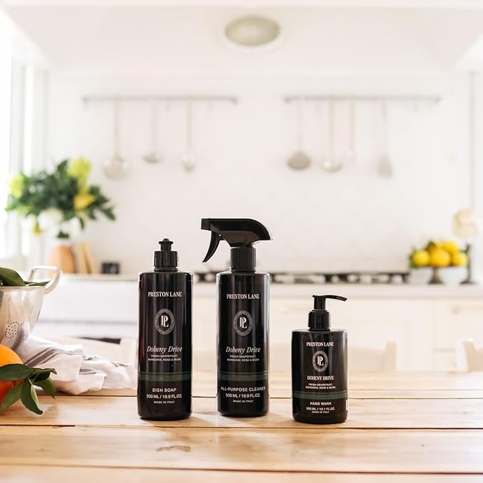 Preston Lane Kitchen Set, Hand Wash, Dish Soap & All Purpose Cleaner, Cleaning Essentials Bundle