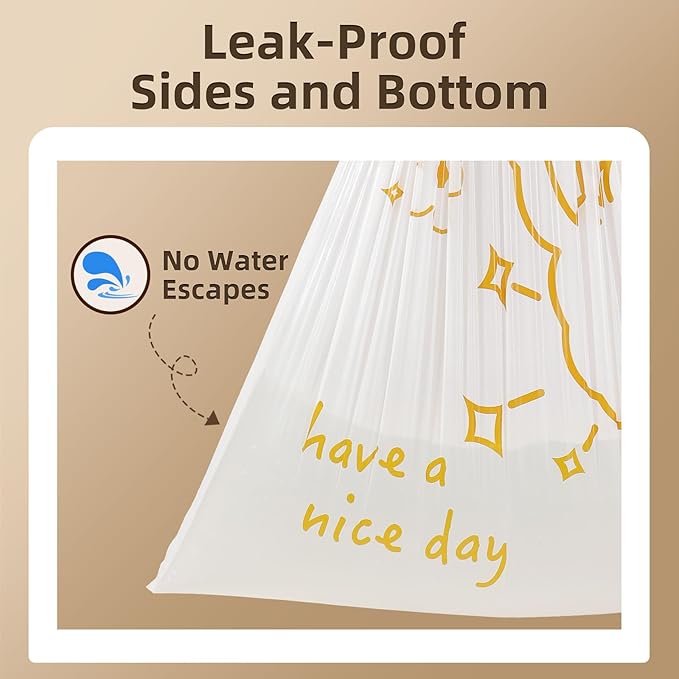 13 Gallon Trash Bags Drawstring, 50 Count Tall Kitchen Trash Bags, Sturdy Large Trash Bags, Cute Rabbit Printed Garbage Bags 13 Gallon Tall Kitchen, Tear Resistant Kitchen Garbage Bags for Kitchen