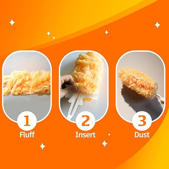 Multi Surface Duster Refills, 360-Degree Heavy Duty, 100 Count, Compatible with Swiffer Dusters