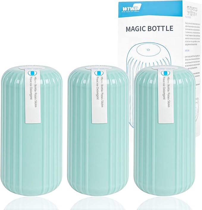 3Pcs WTWD Automatic Toilet Cleaner - Prevents Hard Water Stains, Reduce Scrubbing, Toilet Tank Cleaner, Automatic Toilet Bowl Cleaner, Magic Bottle Design for Stain-Free Hands, Septic Safe