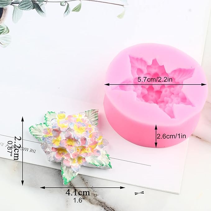 Lilac Fondant Silicone Mold Flower Chocolate Cake Candy Baking Mold Candle Soap Plaster Ploymer Clay Mould