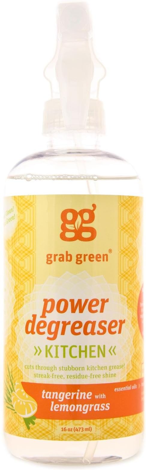 GRABGREEN Tangerine & Lemongrass Degreaser Cleaner, 16 OZ