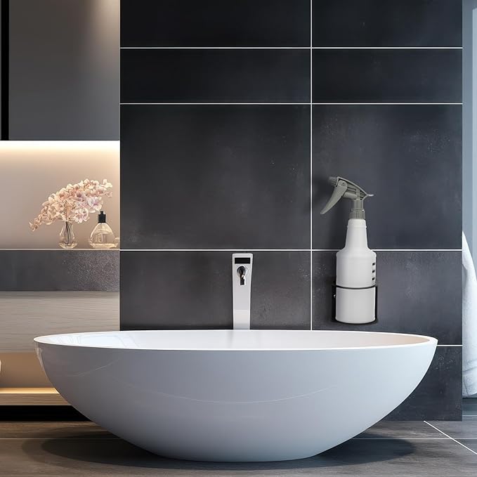 Zonon 2 Pcs Magnetic Spray Can Holder Metal Spray Bottle Holder Wall Mount Storage Rack for Home and Garage Craft Workspace Paint Bottle