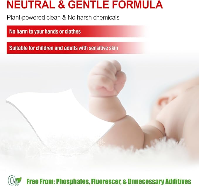 Laundry Detergent Sheets, Up To 128 Loads Berry Scent Hypoallergenic Eco-Friendly, Biodegradable Plastic Free Liquidless Laundry Sheets Suitable for Sensitive Skin