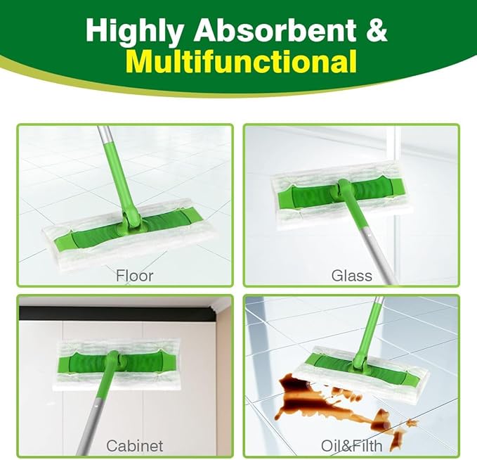 HOMEXCEL Dry Sweeping Cloths Pads Compatible with Swiffer Sweeper- Disposable Duster Refills Mop Pads for Floor Mopping and Cleaning, 120 Count