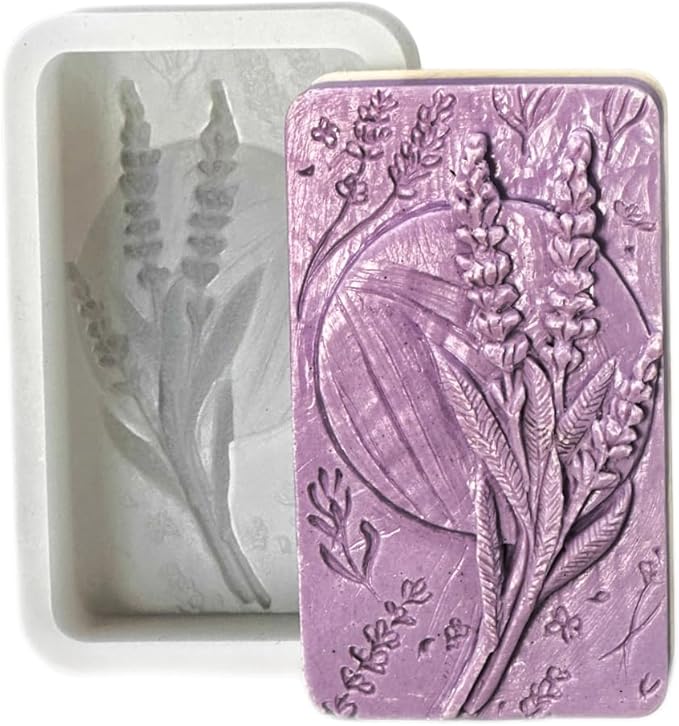 Lavender Silicone Mold for SOAP Making ARTCRAFTMOLDS