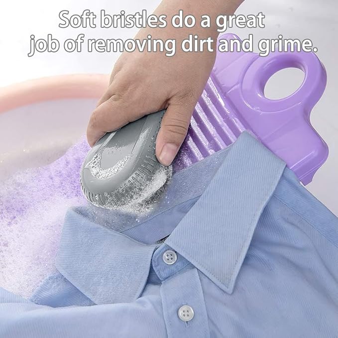 Cleaning Scrub Brush for Laundry Carpet - Carpet Cleaning Brush, Laundry Brush for Stains on Clothes, Scrub Brushes for Cleaning, Laundry Scrub Brushes for Clean Carpet,Clothes,Shoes,Tile etc. 2 Pack