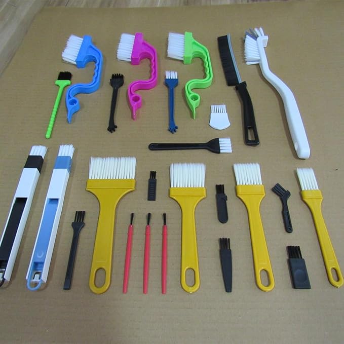 26Pcs Small Cleaning Brush,Crevice Cleaning Brushes Small Spaces,Gap Cleaning Tool Set,Window Groove Cleaning Brush,Crevice Cleaning Tool