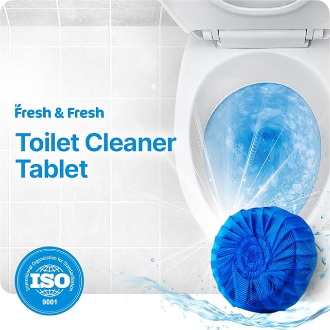 Disposable Toilet Bowl Cleaners(10 Tablets) Odor Eliminator, Fresh Scent, Multipurpose Residential and commercial Toilet Cleaners 2-3 week Lasting Toilet Bowl Cleaner