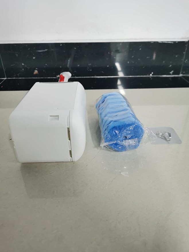 JEHONN Disposable Toilet Bowl Cleaner Wand with Upgraded Clamping System, Wall Mounted Bathroom Scrubber Brush for Bathtub Sink Wash Basin, 16 Refills