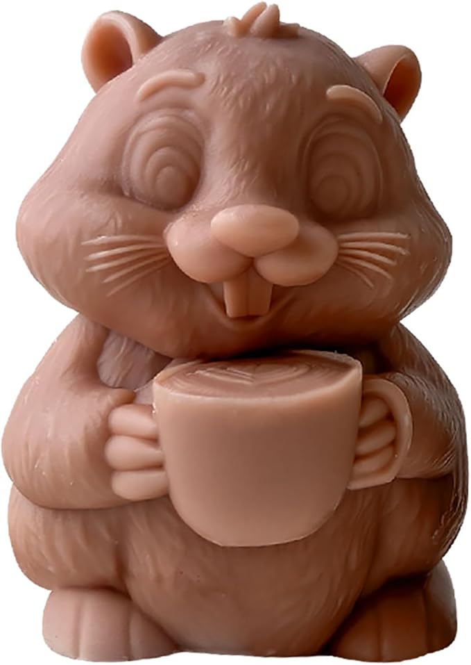 Squirrel Molds Animal Resin Mold - Resin Casting Silicone Molds for Home Decor & Candle Making Wave Spiral Mold