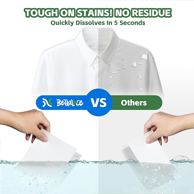 Laundry Detergent Sheets - 400 Loads Unscented Gentle on Sensitive Skin, Laundry Sheets for Dorm,College,Home, Hotel,Apartment,Camping,Ruise,Road Trip,Small Space, Family School Travel Essentials