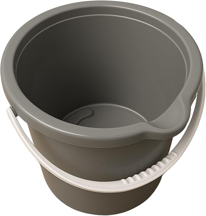 JOEY'Z 10QT (9.5L) Heavy Duty Sturdy Spout Pail Bucket with Durable Grip Handle for Cleaning, Mopping, Projects, Storage, Paint