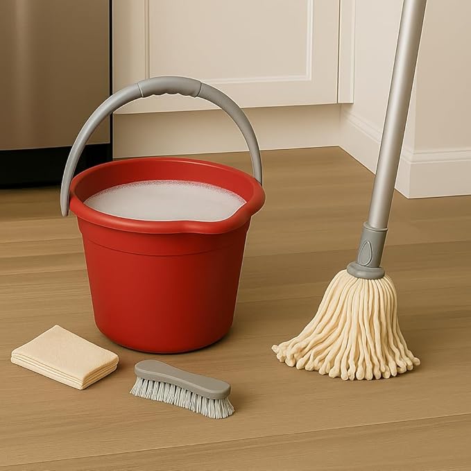 JOEY'Z 10QT (9.5L) Cleaning Bucket with Handle and Spout – Heavy Duty Mop Bucket for Household Use, Utility Pail for Water, Storage, or Car Wash - Plastic Buckets, Plastic Buckets with Handles