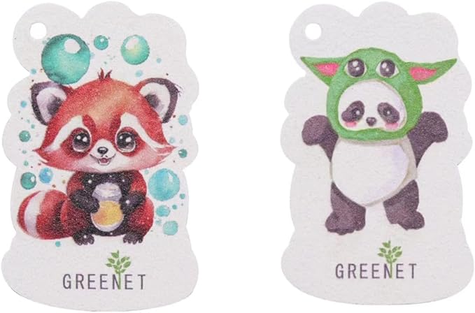 Eco-Friendly Compressed Cellulose Pop-Up Sponges, Expandable Cartoon Design – Biodegradable Dish & Surface Scrubbers, 6-Pack