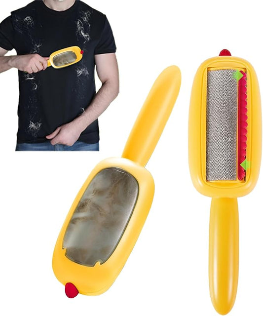 Lint and pet Hair Remover,Pet Hair Removal Glove,Clothe Hair Remover Roller,Reusable Lint Roller for Clothes,Pet Hair Remover for Clothes, Lint Brushes for Clothes(Yellow)