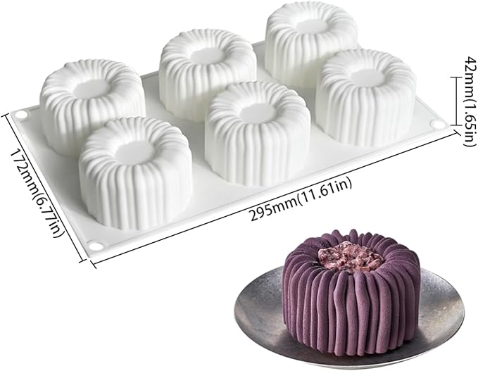 mostsom Cylinder Silicone Mousse Mold, Baking Tool for Cake, Chocolate Molds, Jelly, Pudding, Candy, Desserts, Non-Stick & Reusable Bakeware, Perfect for Mousse & Dessert Making (A_ Cylinder)