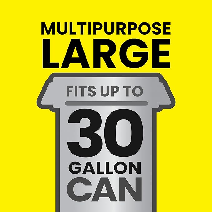 Glad ForceFlex Heavy Duty Large Trash Bags, Hold 80+ lb, 30 Gal, 25 Ct (Package May Vary)
