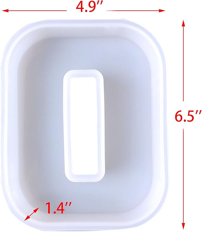 ESEDAGE 6 inch 26 Pack English Alphabet Silicone Letter Mold - Capital & Large Letter Resin Casting Mold