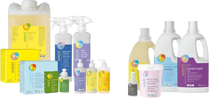 Sonett Organic Dishwashing Liquid Organic 100% Biodegradable (Calendula, 10 Fl.Oz (6 Count))