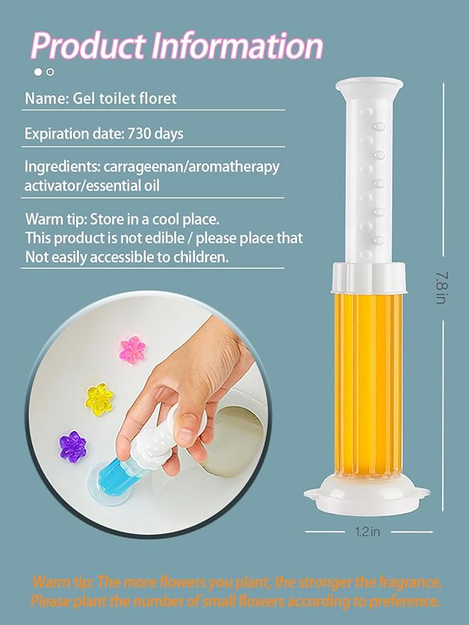 Toilet Gel, 108 Count 9Kinds Of Scent Toilet Cleaner Bowl Gel Stamp Kit Air Freshener