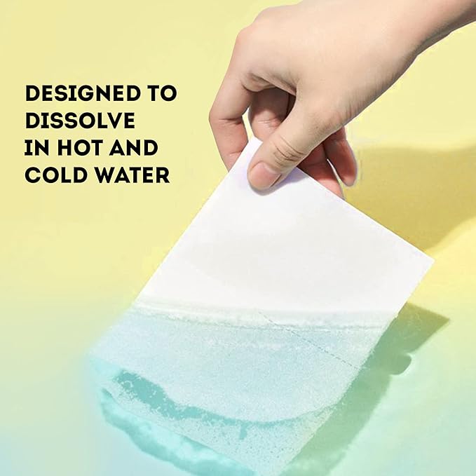 ECO ROOTS Laundry Detergent Sheets 64 loads | ECO FRIENDLY Unscented Sheets, Liquidless Travel Size Laundry Strips Detergent, Zero Waste Plastic Free Sustainable Washer Products