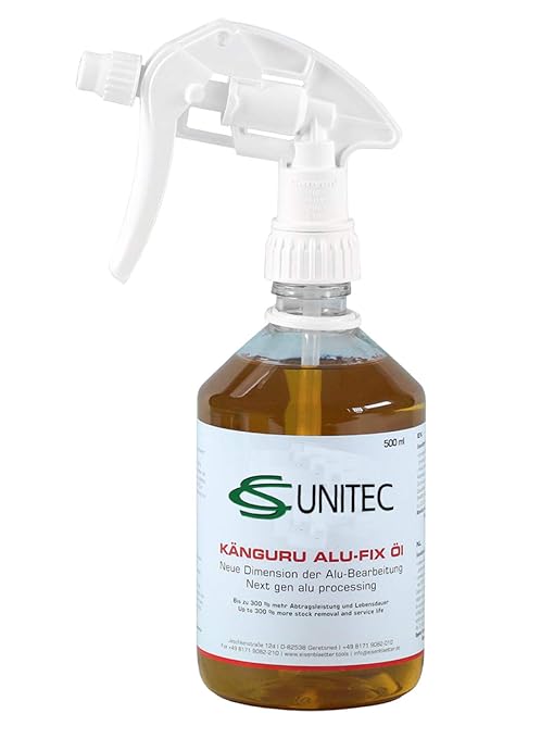 CS Unitec Kangaroo Alu-FIX Oil Spray for Aluminum Grinding - Improves Service Life & Performance Up to 300% When Grinding Aluminum - 1 Pint Spray Bottle