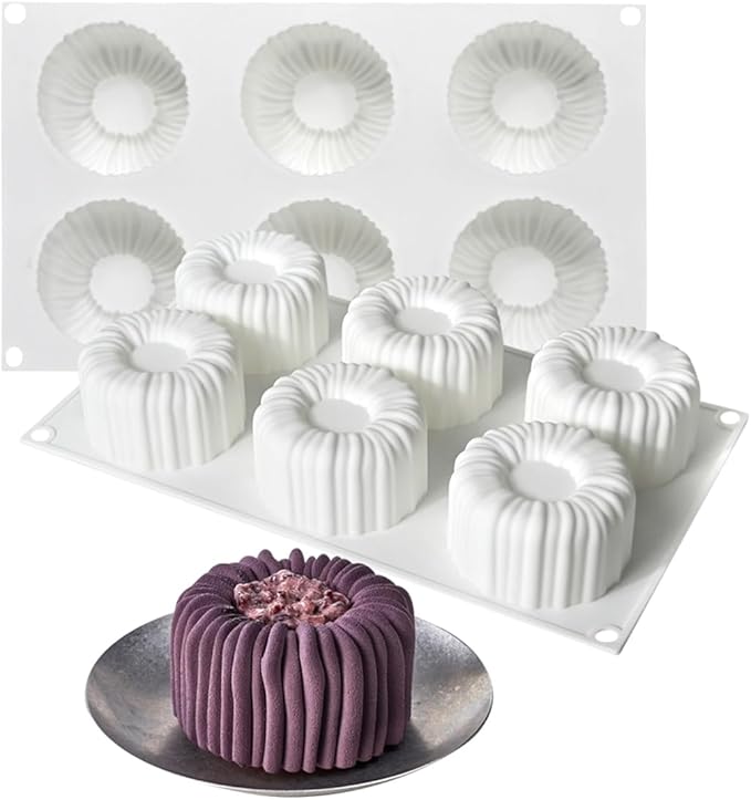 mostsom Cylinder Silicone Mousse Mold, Baking Tool for Cake, Chocolate Molds, Jelly, Pudding, Candy, Desserts, Non-Stick & Reusable Bakeware, Perfect for Mousse & Dessert Making (A_ Cylinder)