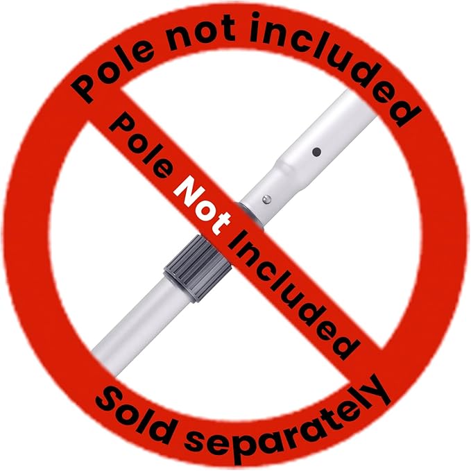 Pool Brush Head for Cleaning Plaster and Gunite Concrete Surfaces,Heavy Duty Inground Swimming Pools Stiff Bristles Scrub Brushes